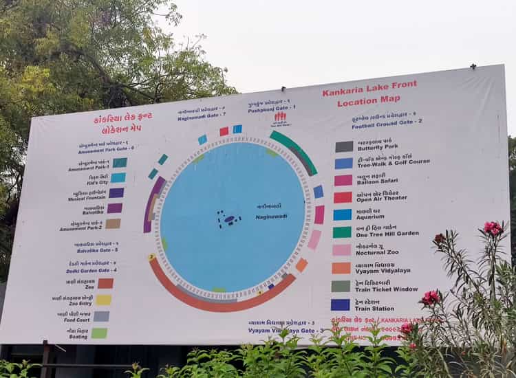 Kankaria Lake Front Location Map